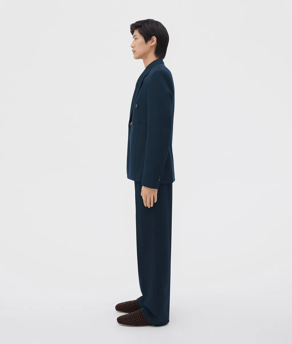 Logo Grain Suit Jacket