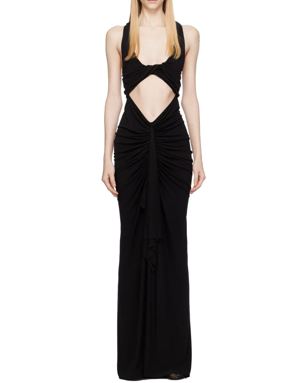 Vivenda Draped Cut-Out Dress