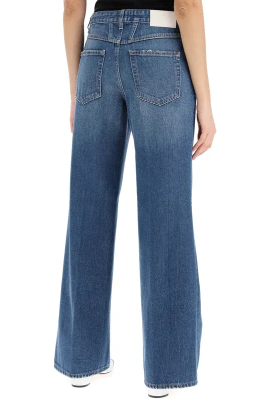 Gillan Low-Rise Flared Jeans