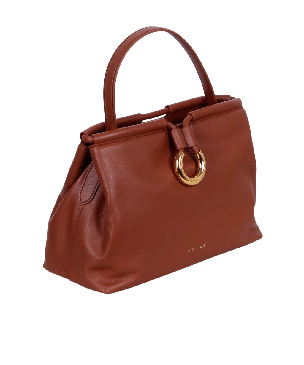 Logo Stamp Drawstring Shoulder Bag