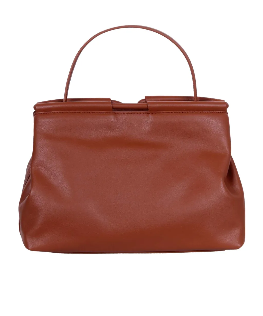 Logo Stamp Drawstring Shoulder Bag