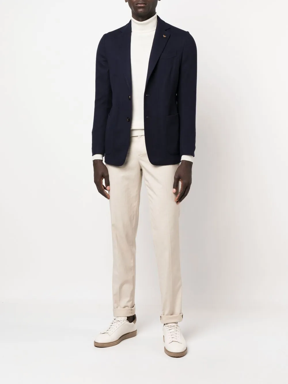 Single-Breasted Wool Blazer