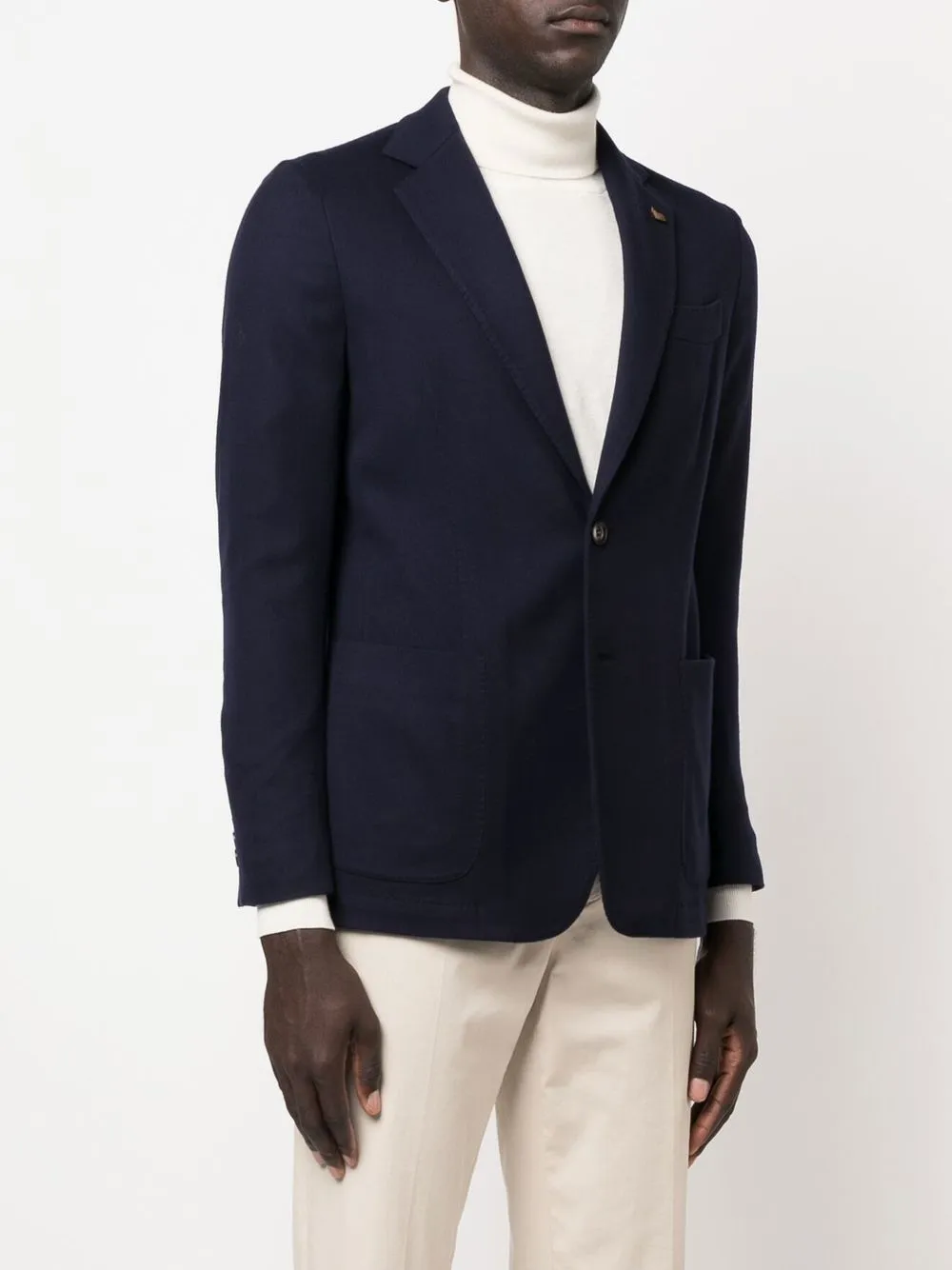 Single-Breasted Wool Blazer