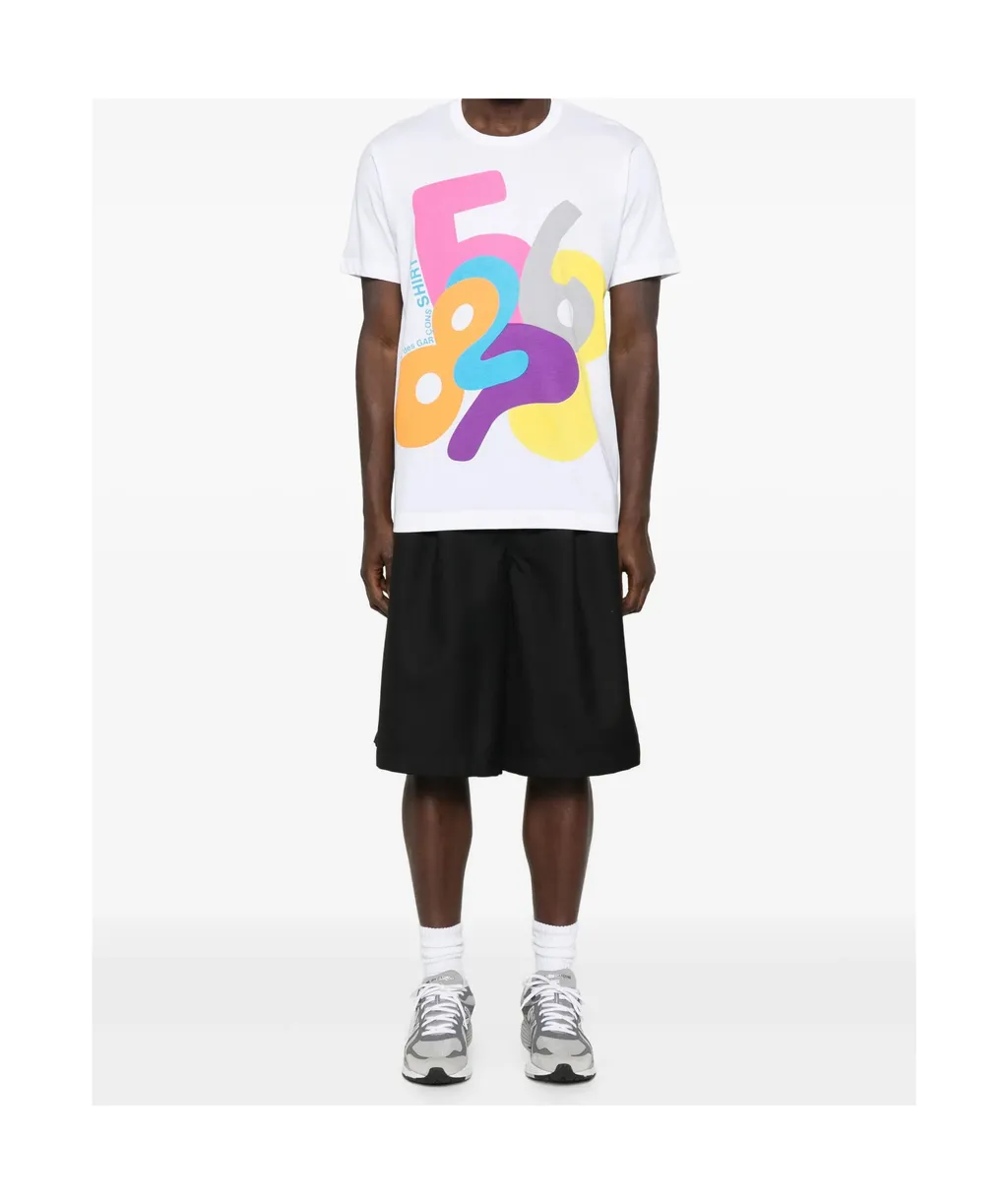 Colorful Printed Crewneck T-Shirt