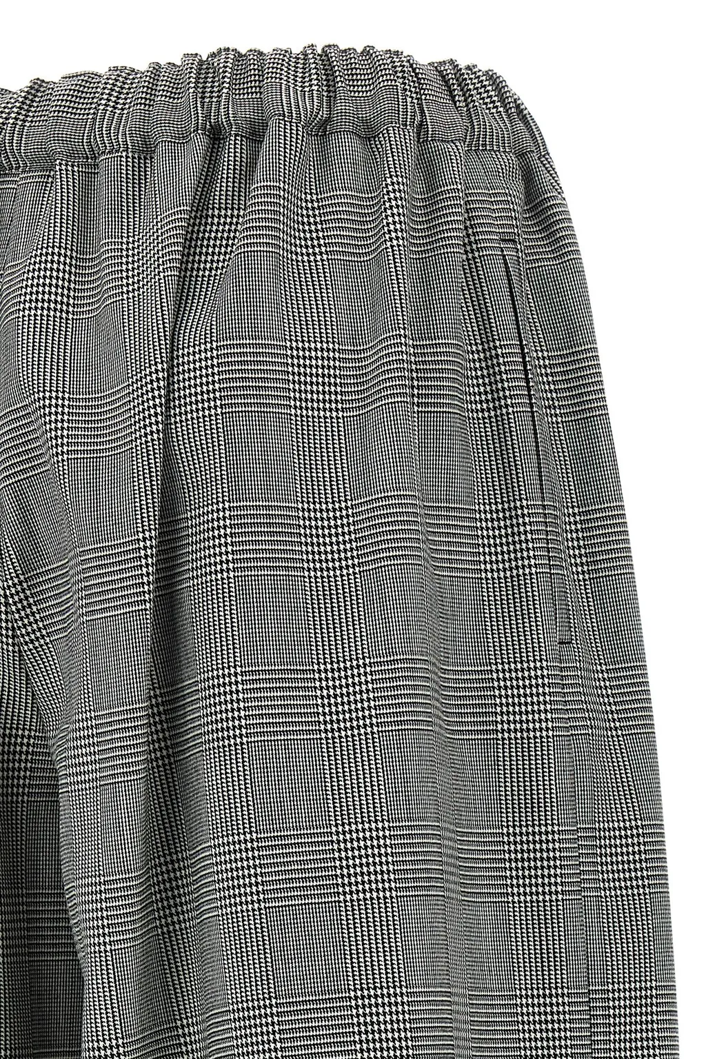 Houndstooth Wide-Leg Trousers