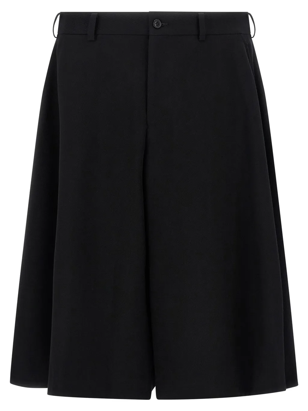 Pleated Wide-Leg Shorts