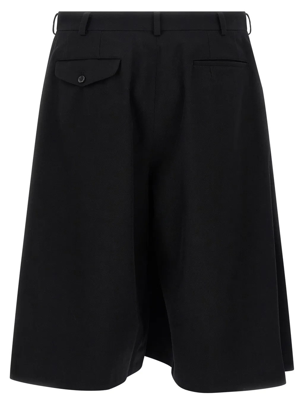Pleated Wide-Leg Shorts