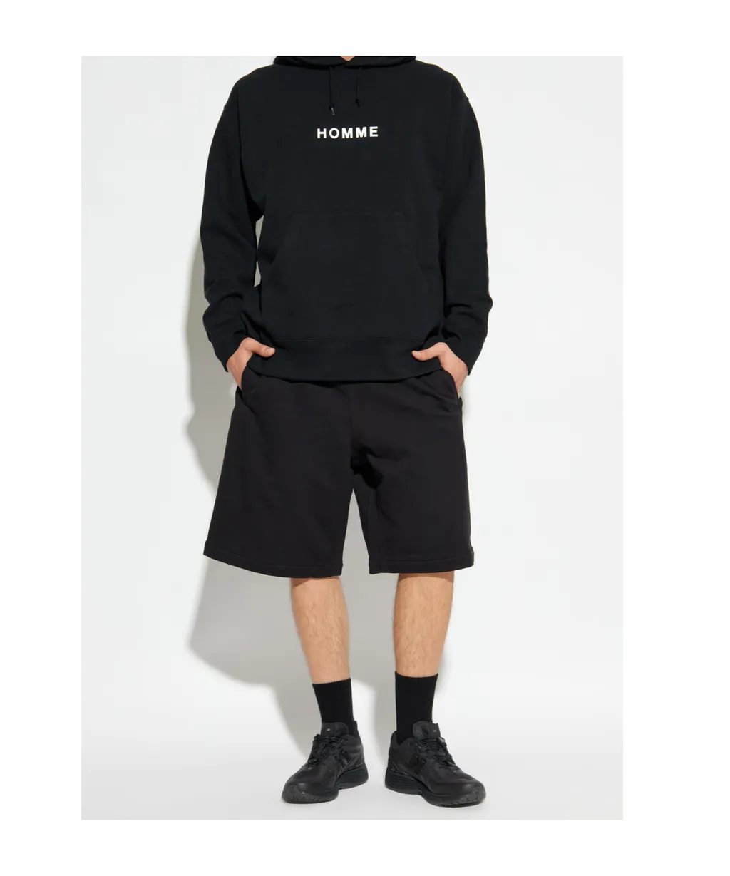 Logo-Print Drawstring Hoodie