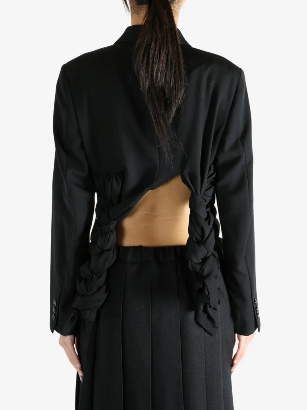 Braided-Detail Cropped Jacket