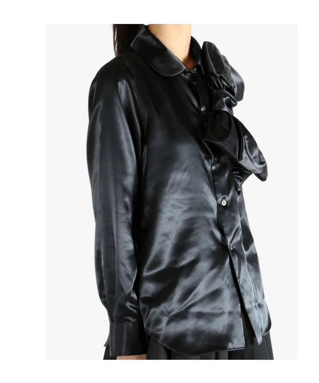 Satin Ruffled Blouse, 2