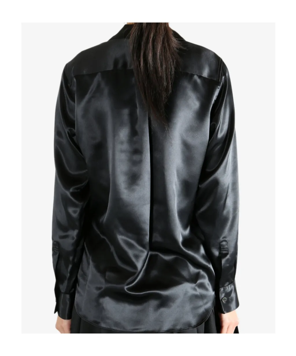 Satin Ruffled Blouse, 3