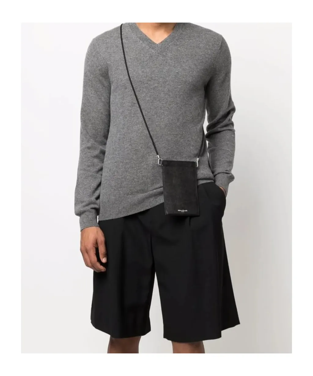 Long-Sleeved V-Neck Sweater