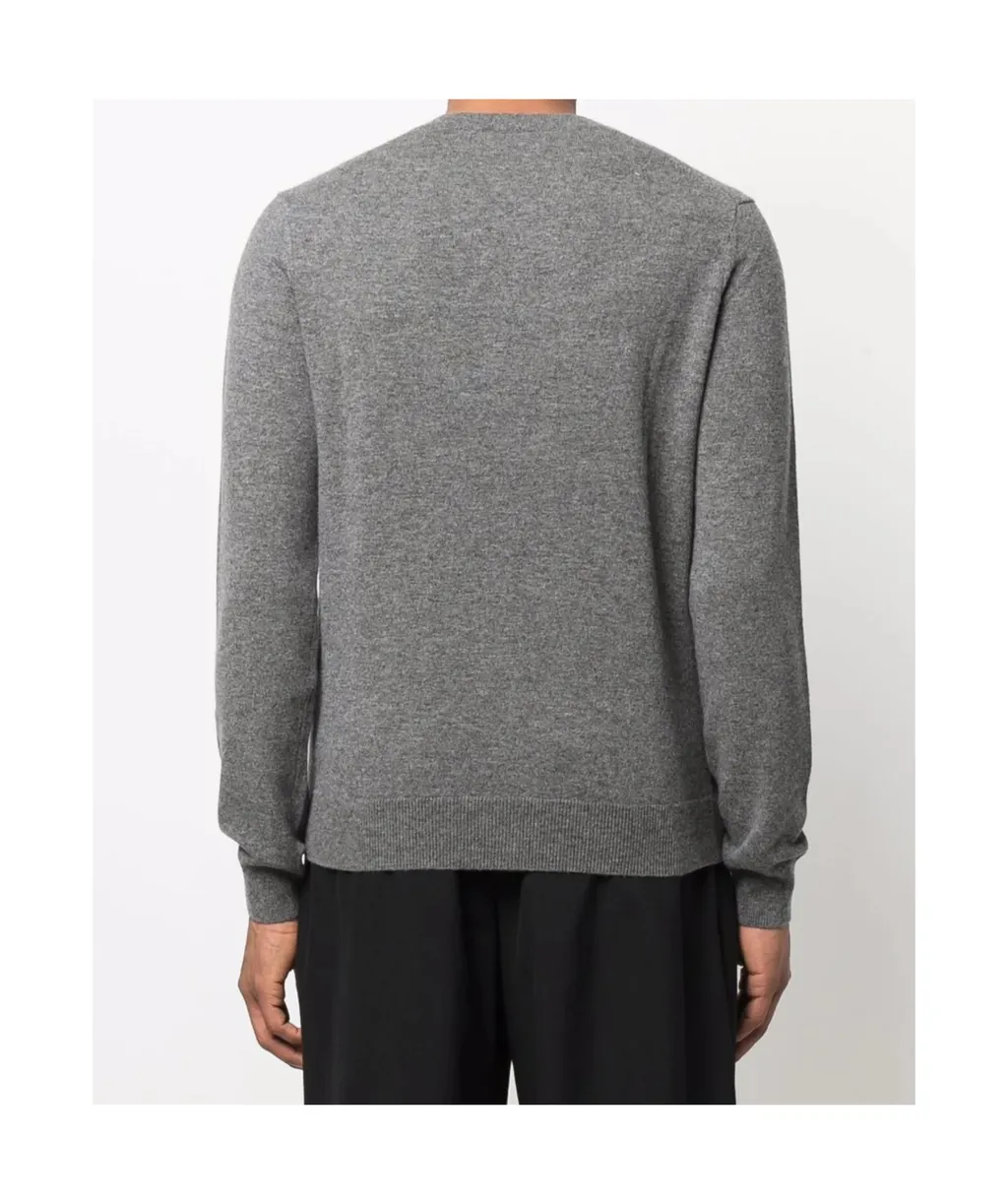 Long-Sleeved V-Neck Sweater