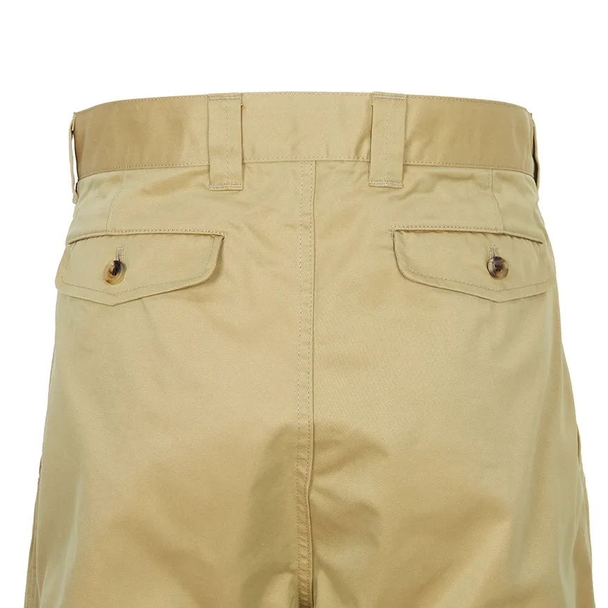 Pleated Straight-Leg Trousers