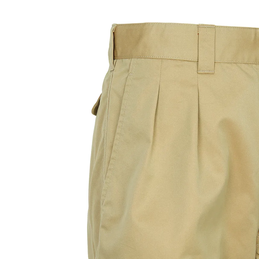 Pleated Straight-Leg Trousers