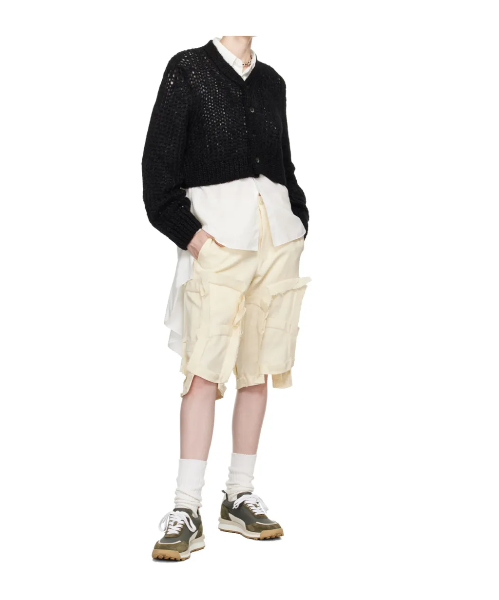 Raw-Edge Tailored Shorts
