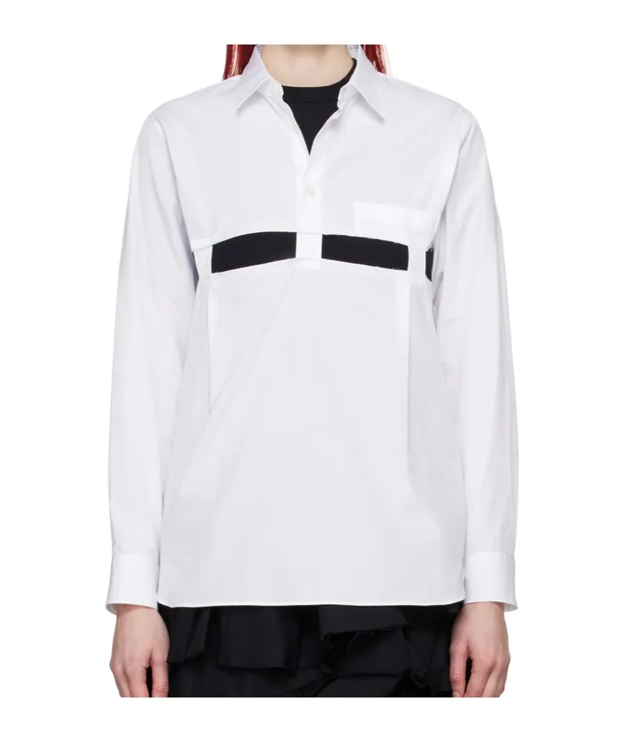 Cut-Out Long-Sleeve Shirt