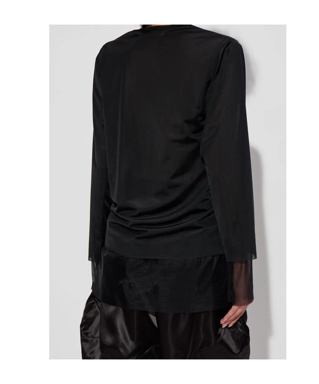 Semi-Sheer Blouse