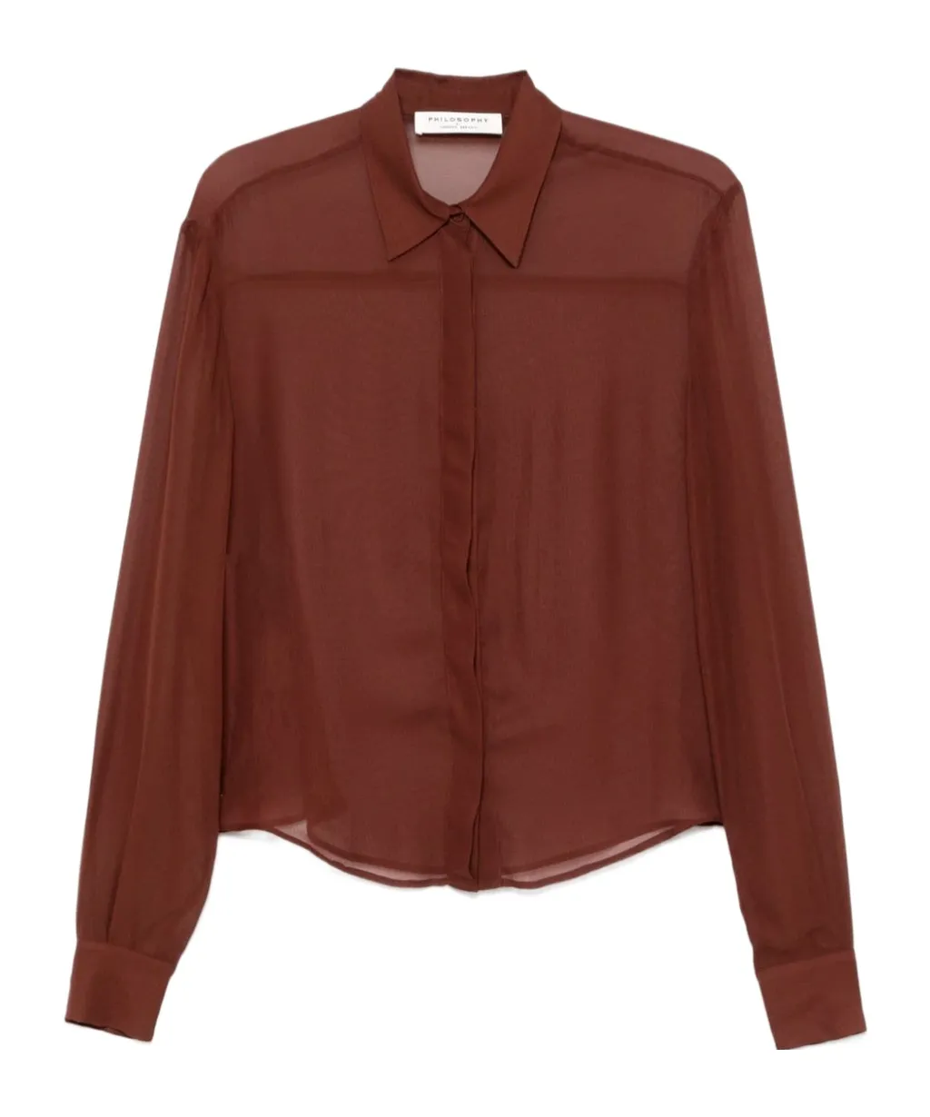 Sheer Long Sleeve Shirt