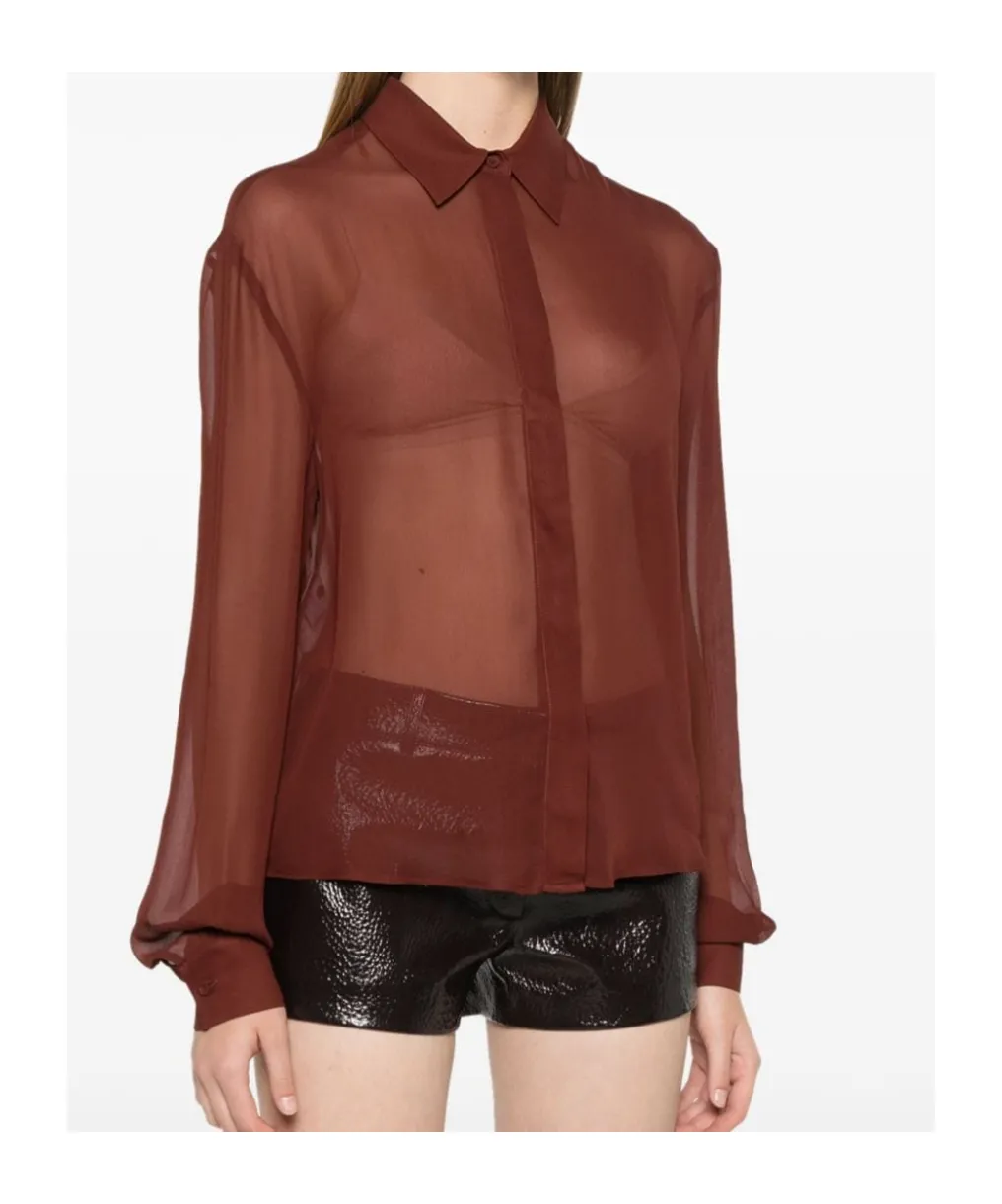 Sheer Long Sleeve Shirt