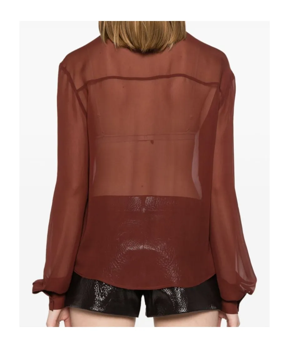 Sheer Long Sleeve Shirt