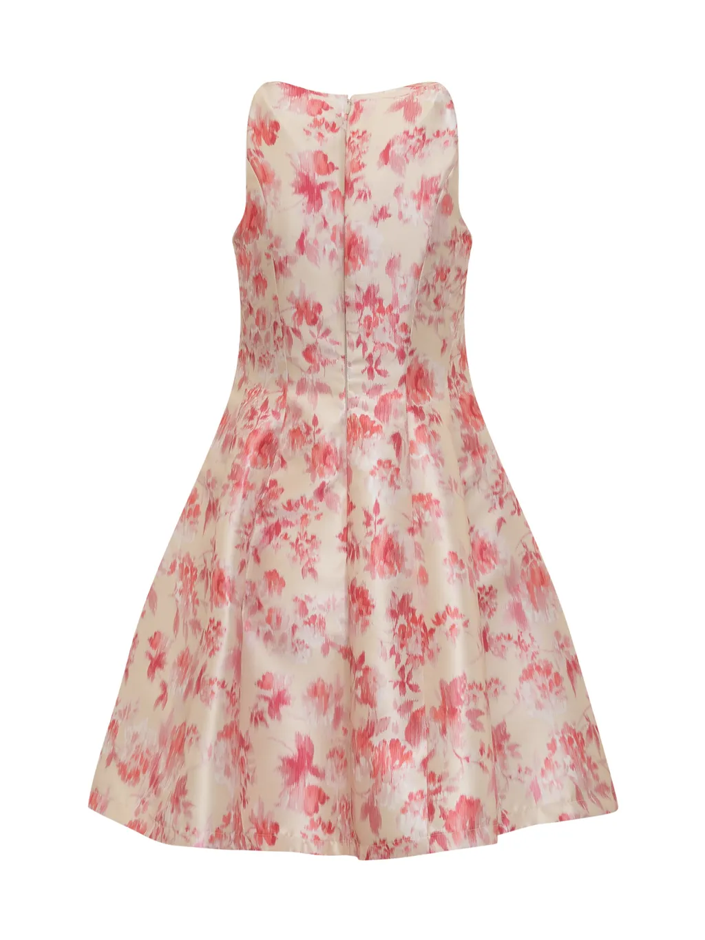 Floral-Print Flared Minidress
