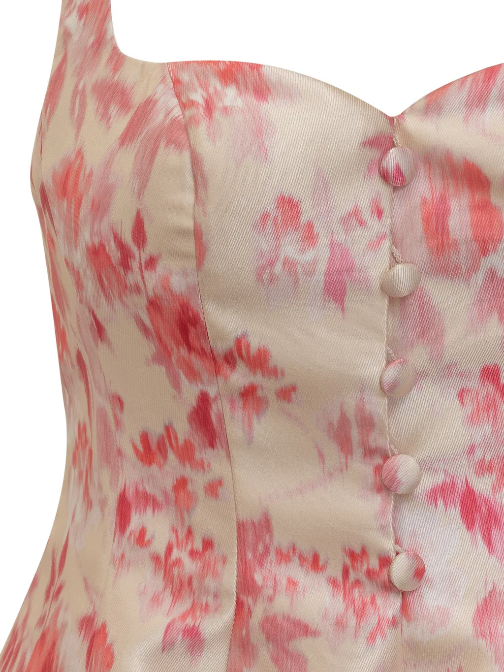 Floral-Print Flared Minidress