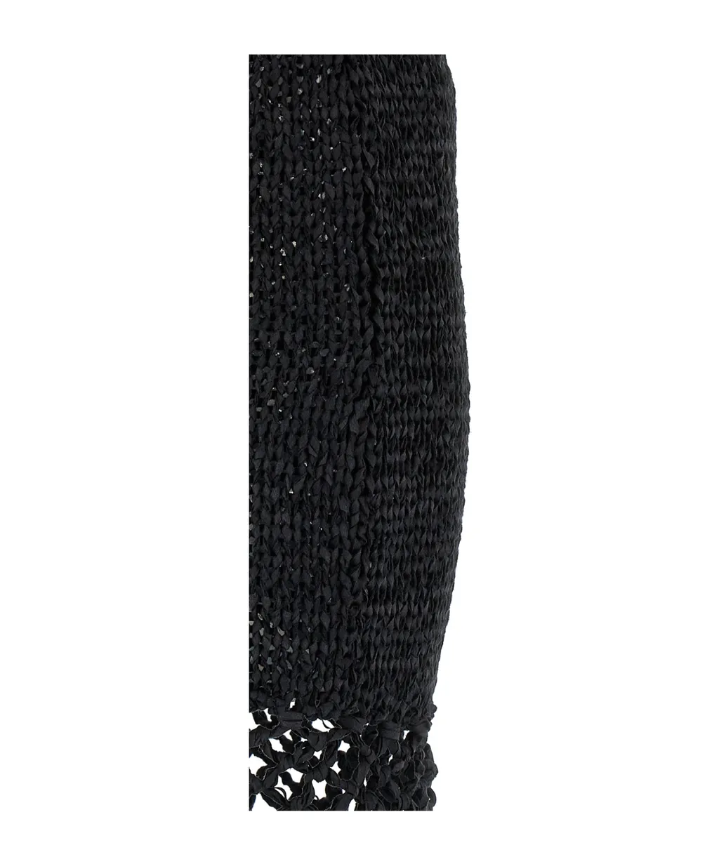 Philosophy Di Lorenzo Serafini Fringed Weaved Dress