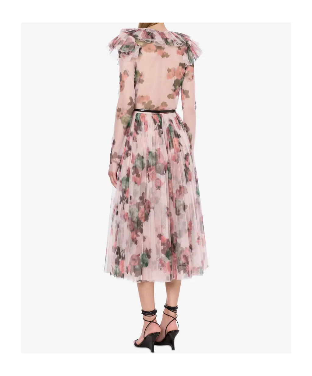Tulle Flower Printed Blouse