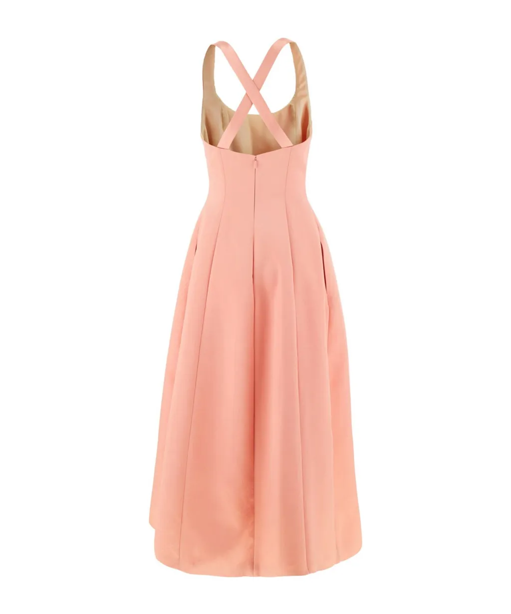 Philosophy Di Lorenzo Serafini Criss-Cross Strap Long Dress