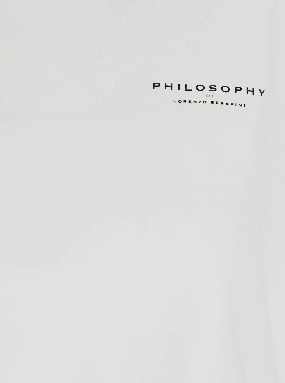 Philosophy Di Lorenzo Serafini Logo Printed Cropped T-Shirt