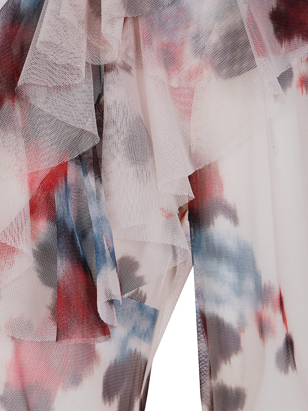 Tulle Flower Printed Blouse, 3
