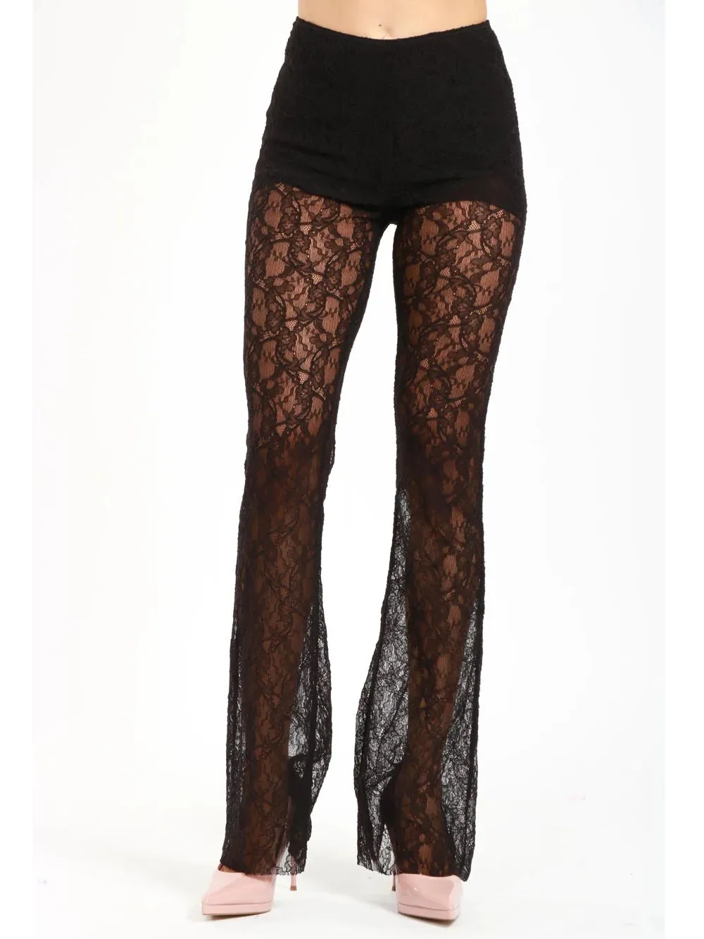 Philosophy Di Lorenzo Serafini Lace Detailed Flared Trousers