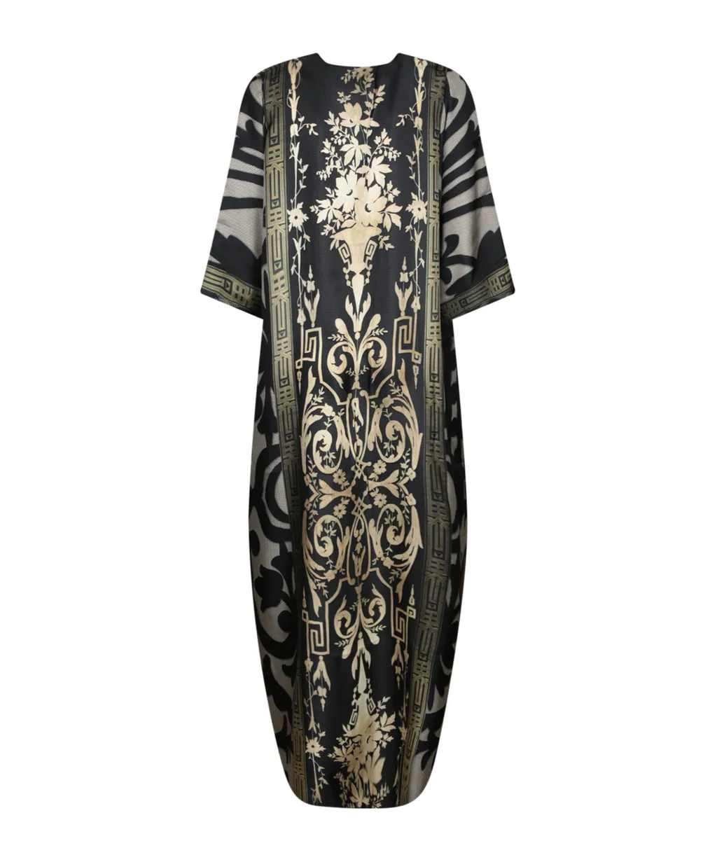 Aloes Graphic Caftan Dress
