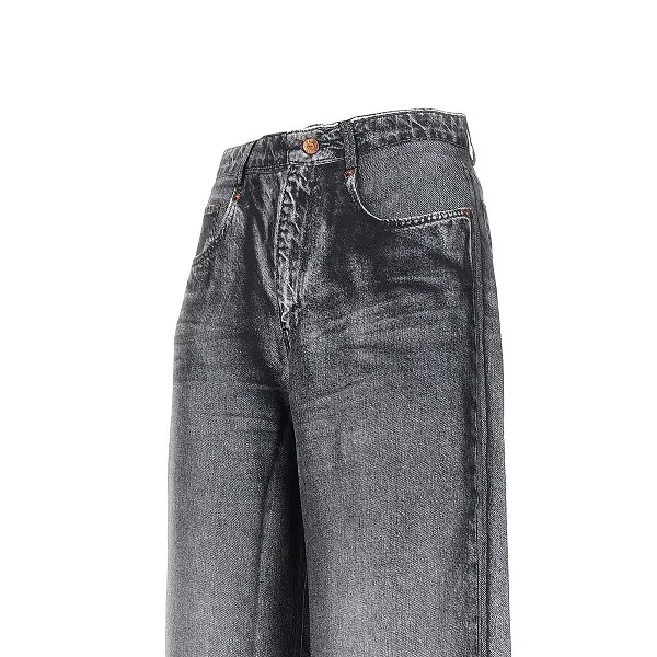 Silk Wide-Leg Jeans