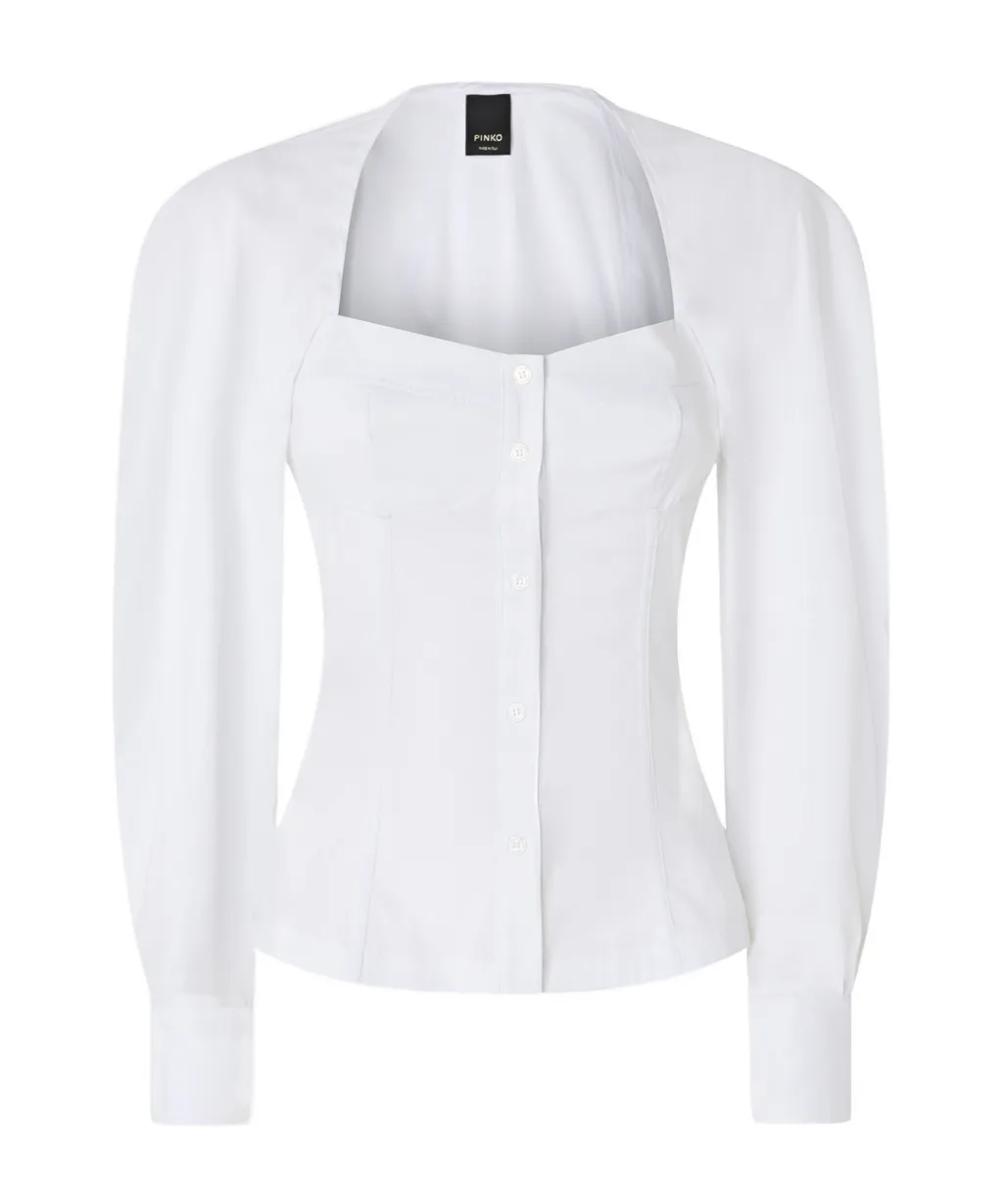 Poplin Corset Shirt