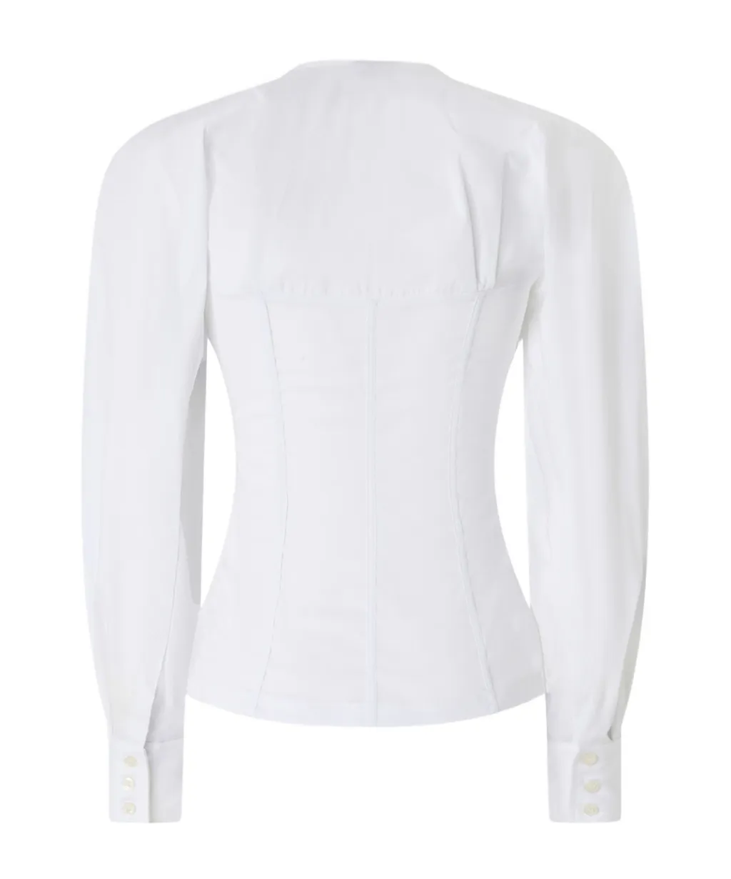 Poplin Corset Shirt