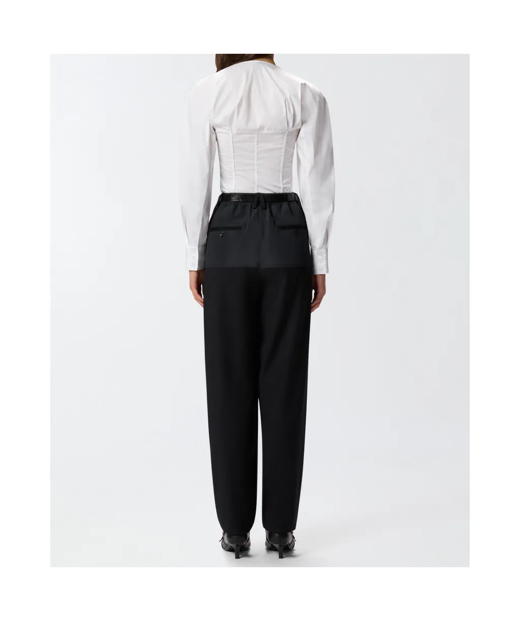 Poplin Corset Shirt