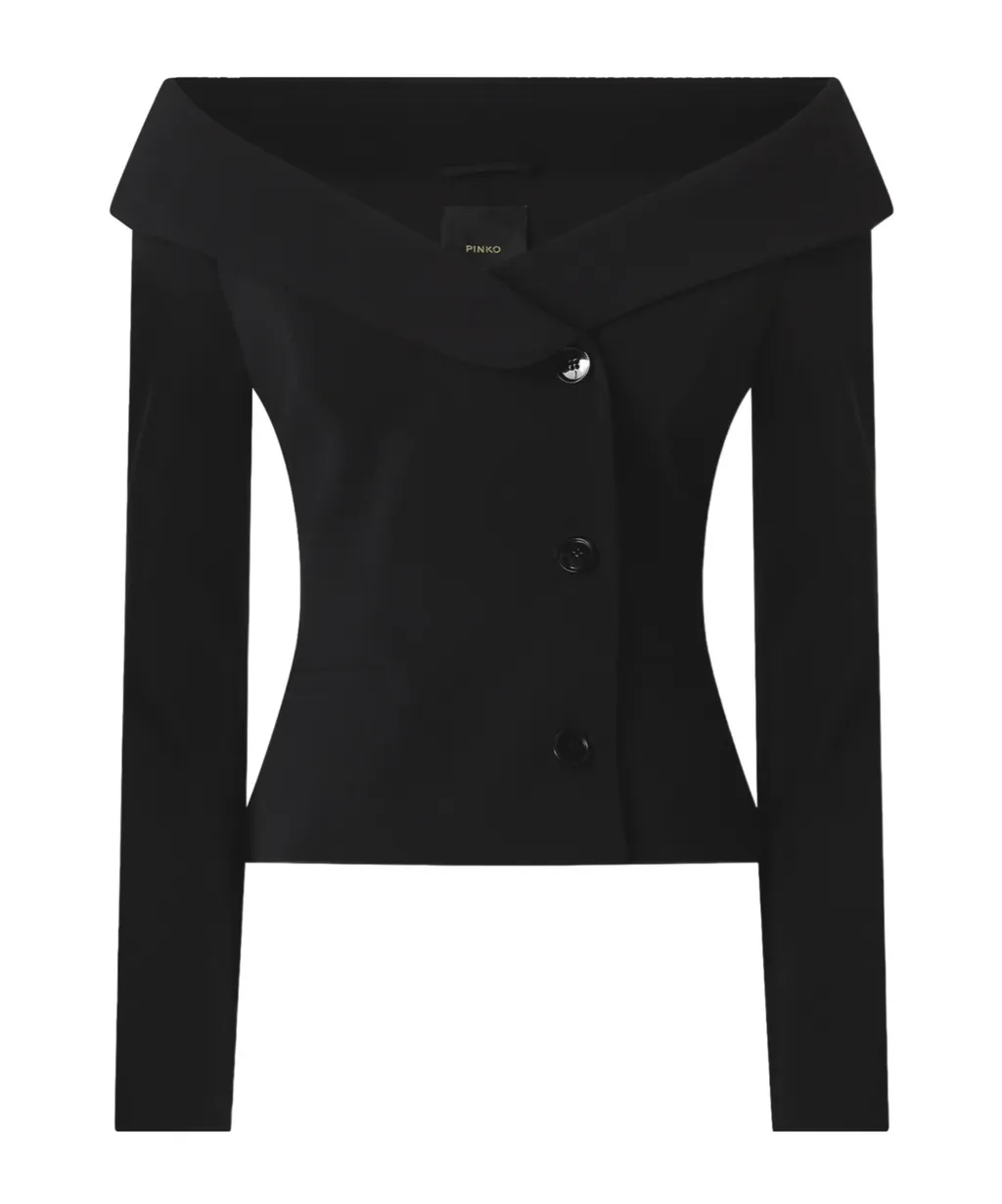 Open Shoulders Slim-Fit Jacket