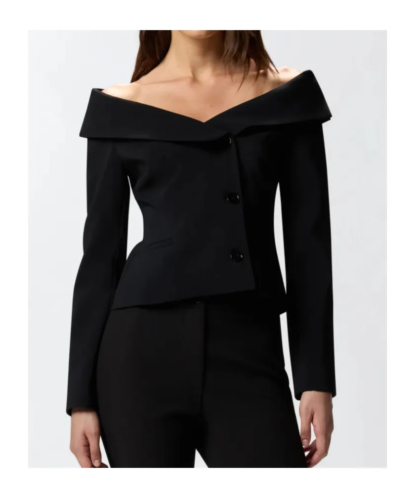 Open Shoulders Slim-Fit Jacket