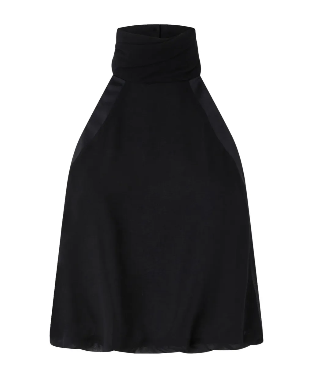 Halter-Neck Satin Top