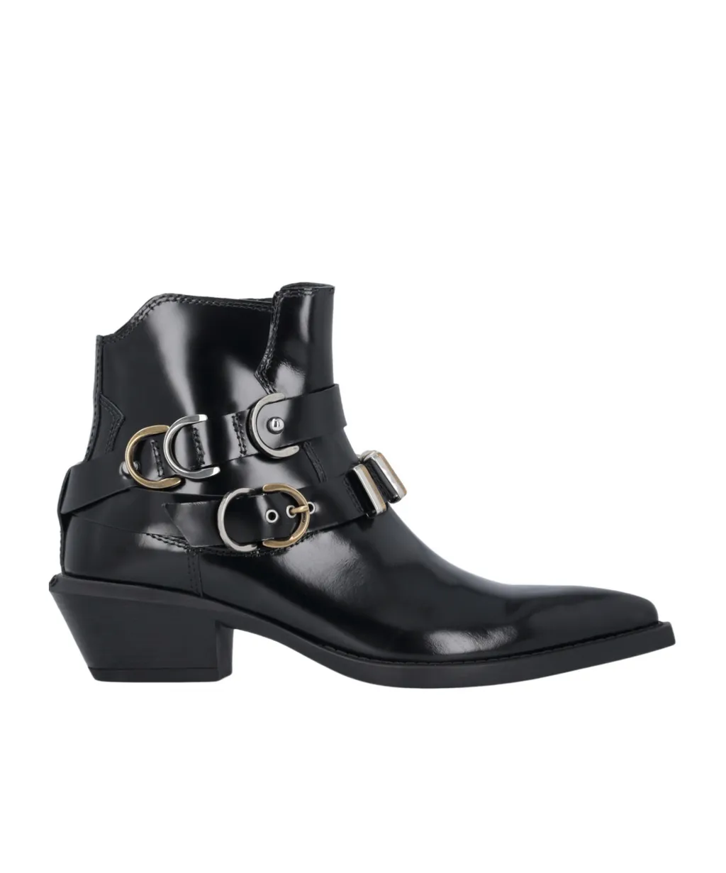 50Mm Buckle Strap Boots