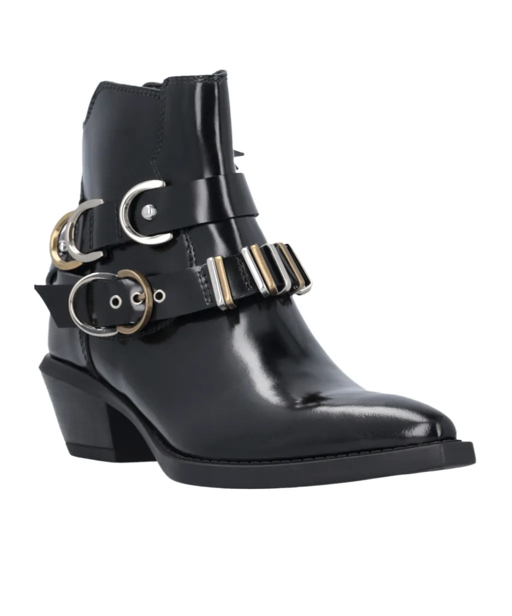50Mm Buckle Strap Boots