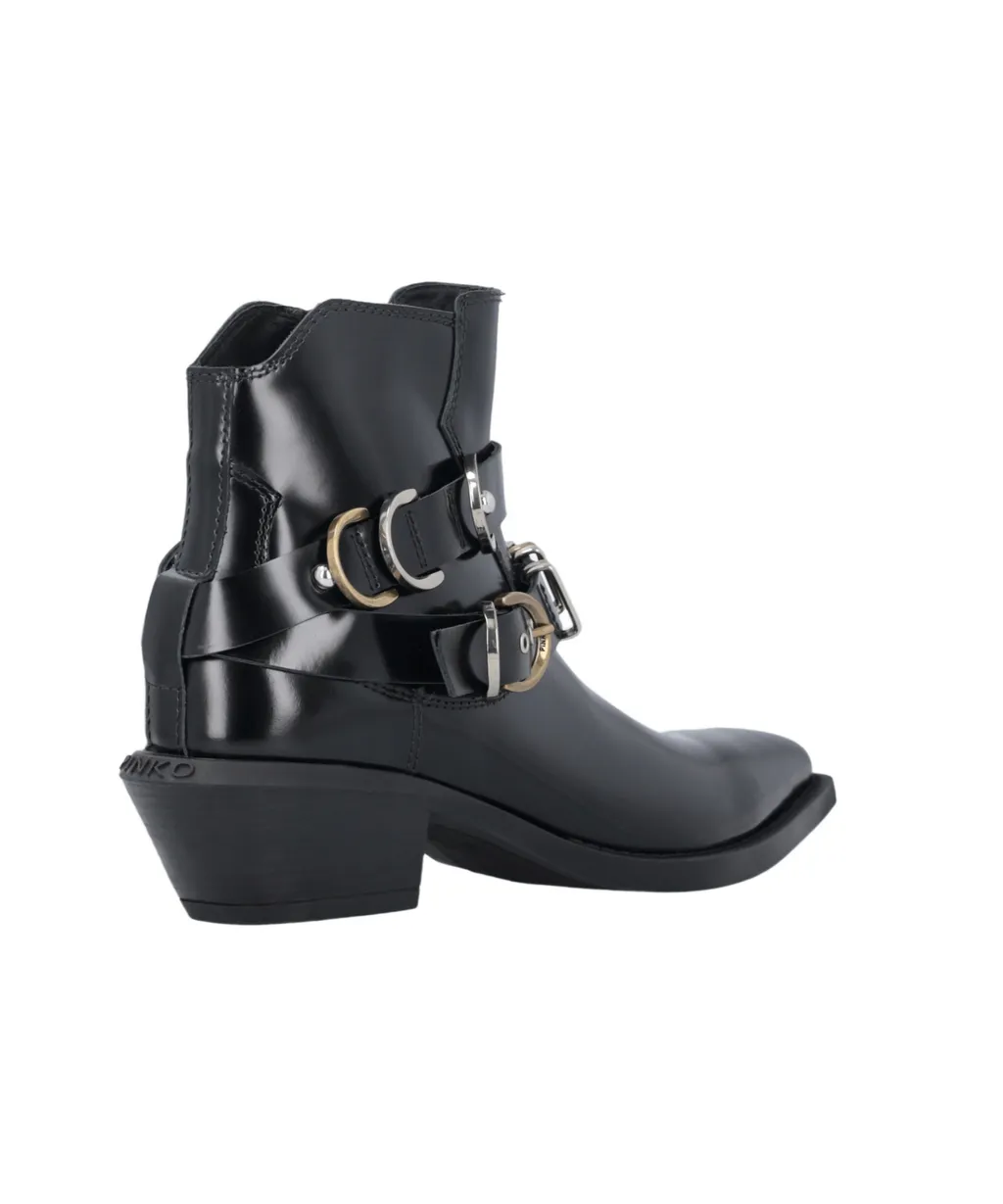 50Mm Buckle Strap Boots
