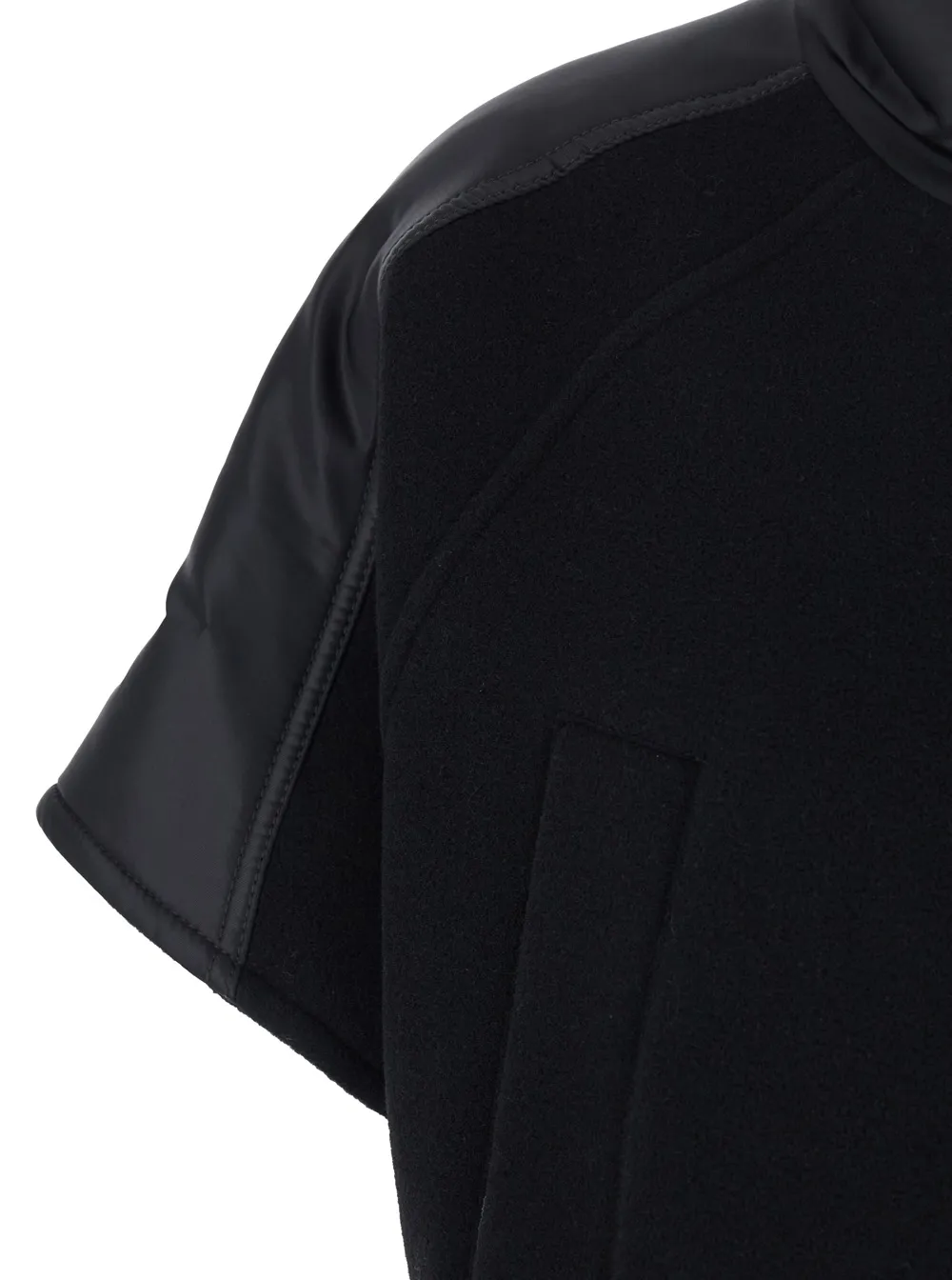 Short-Sleeved Stand-Up Collar Jacket