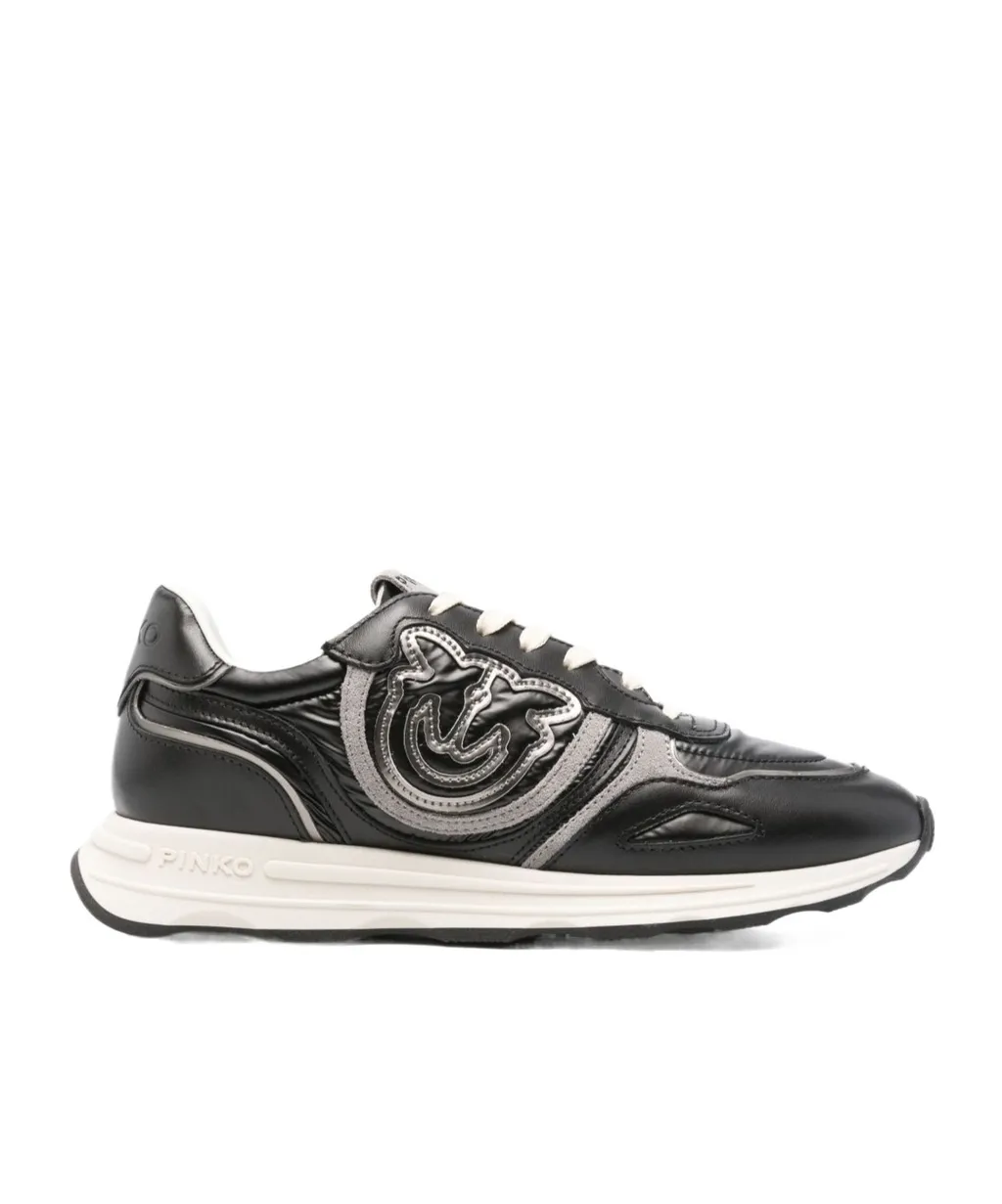 Leather Logo-Detail Sneakers