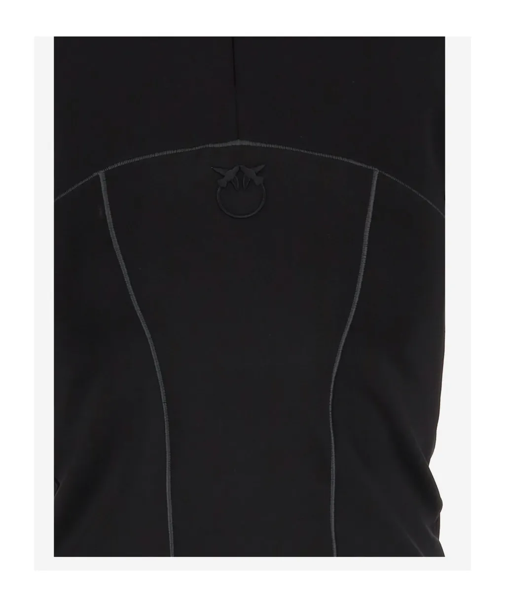 Long-Sleeved Half-Zipped Top