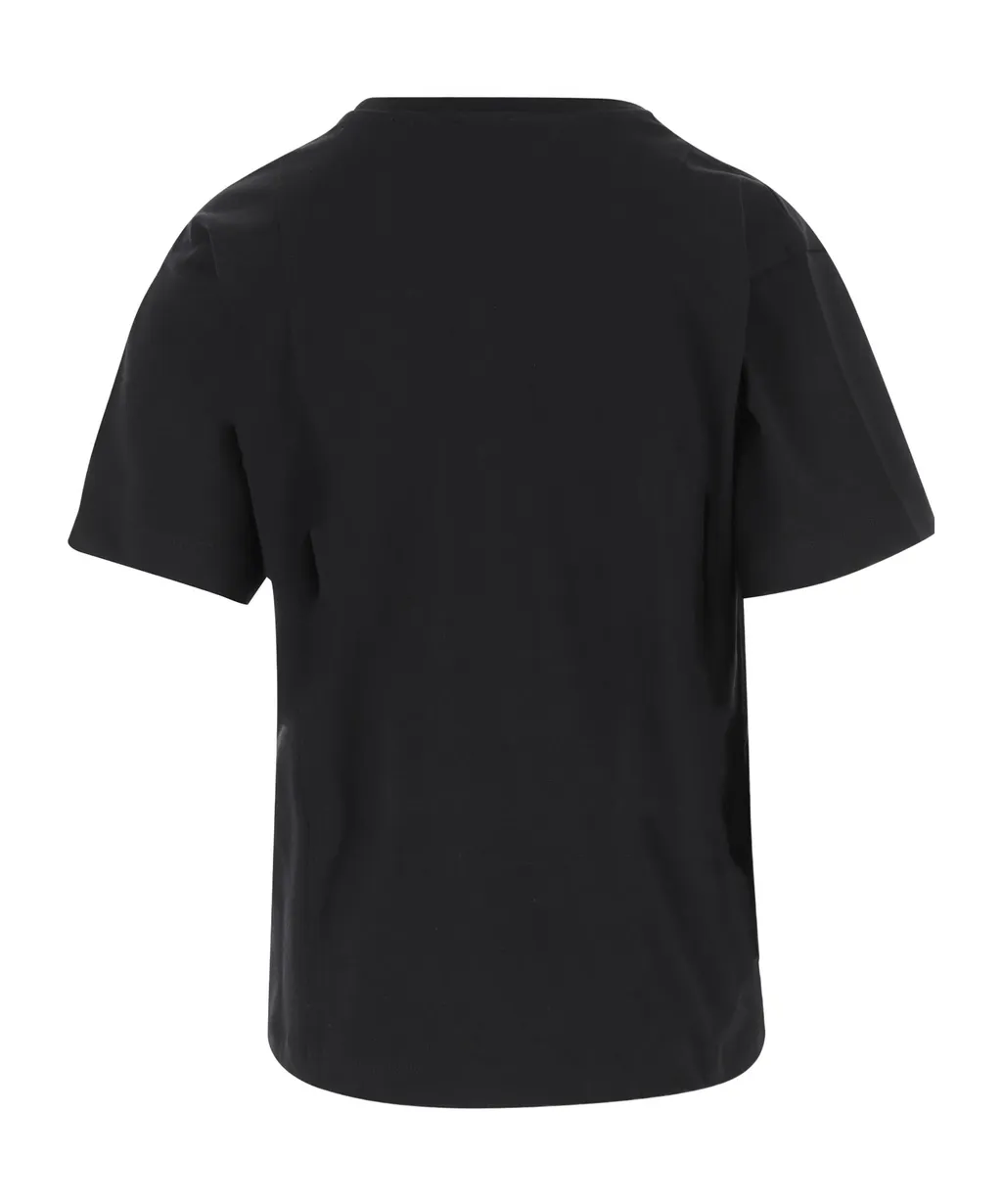 Heart-Embellished Cotton T-Shirt
