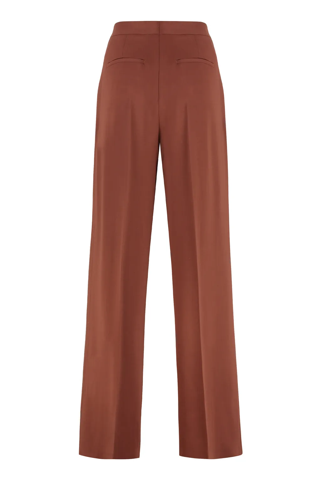Wide-Leg Cady Trousers