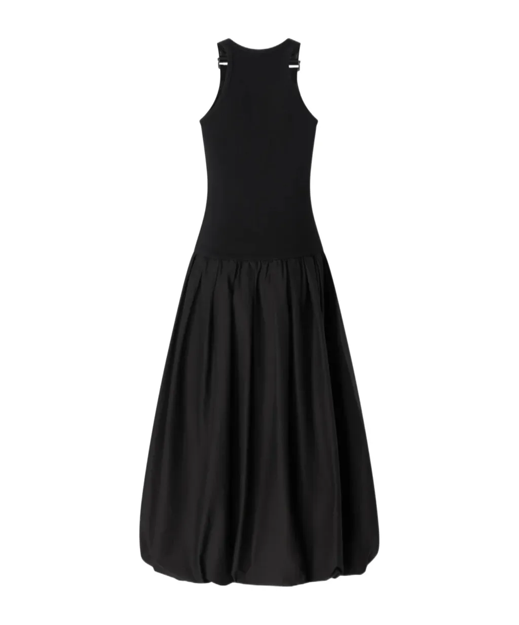Balloon Skirt Midi Dress